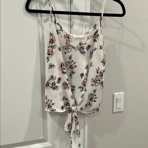 Floral Tie-Front Cami Top